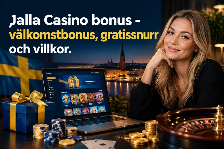 Jalla Casino bonus - välkomstbonus, gratissnurr och villkor